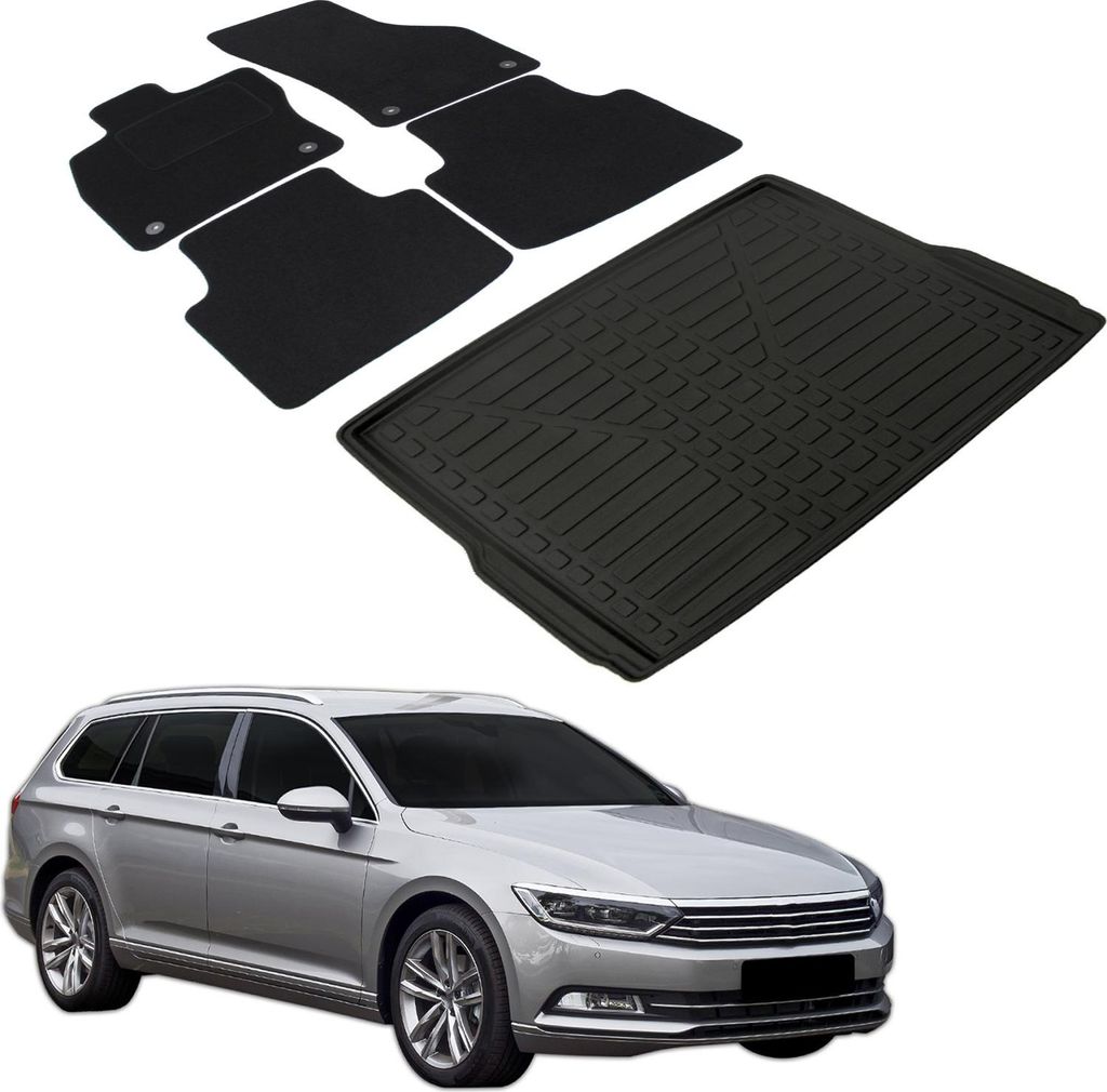 Sada Velurových Koberců a Vaničky do Kufru pro Volkswagen Obrázek produktu 