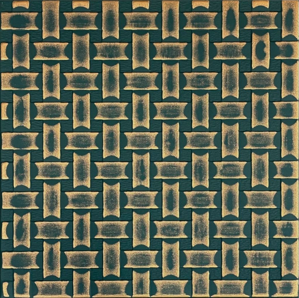 A close-up view of a woven texture pattern.