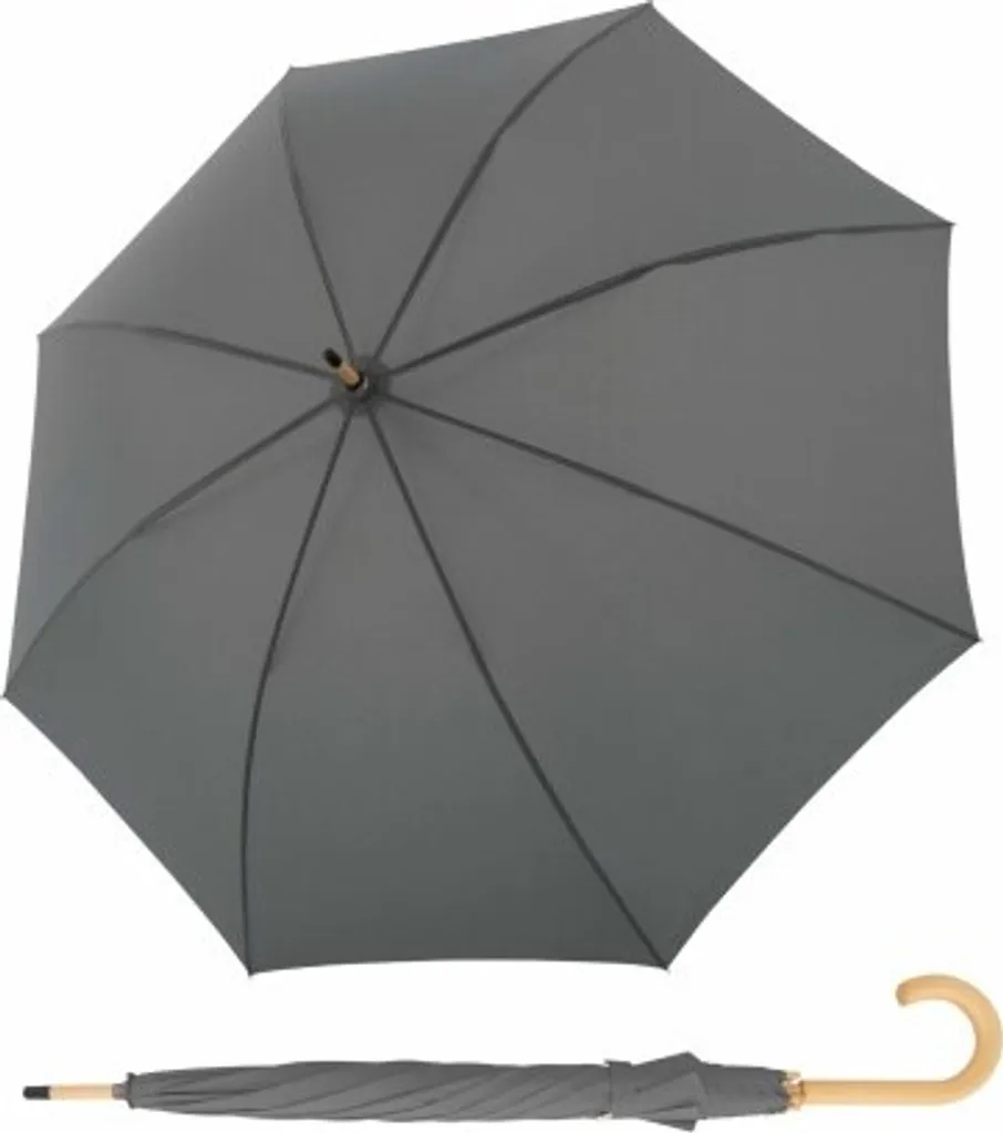Ombrello Ecologico Doppler Nature Long Slate Grey | 100% PET Riciclato - 4