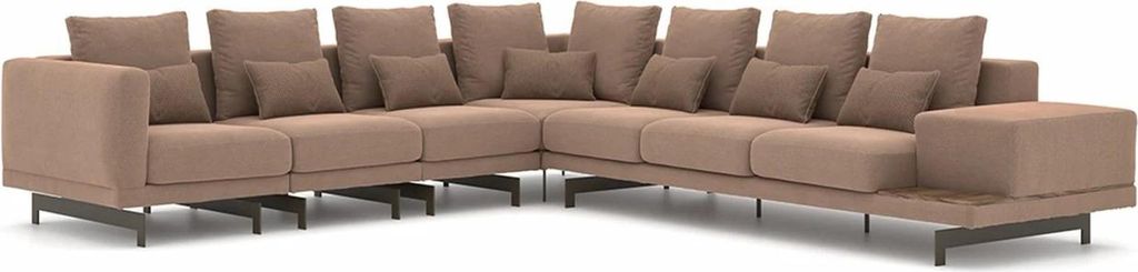 Polstersofa L-Form Wohnzimmer Luxus Eck Garnitur Neu Textil Einrichtung