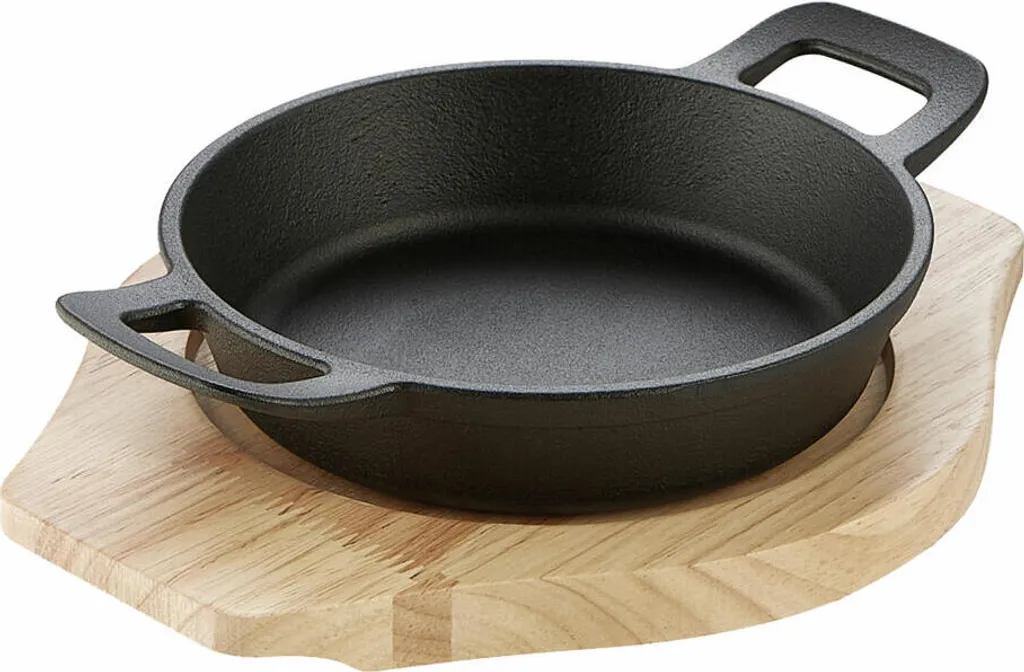 Schulte-Ufer Rustika Mini Padella Ghisa 16cm con Tagliere | Shop Online