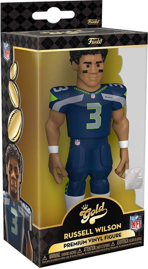 NFL Gold - Russell Wilson   - Funko Gold Vinyl Figur Produktbild 