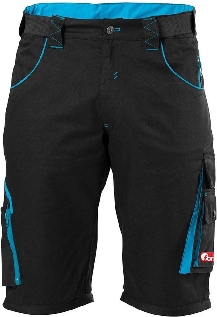 FORTIS Herren Bermuda 24,schwarz/türkis, Gr. 60