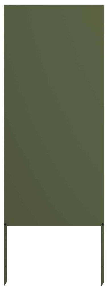 vidaXL Garten Sichtschutz-Leinwand Olivgrün 50 x 140 cm