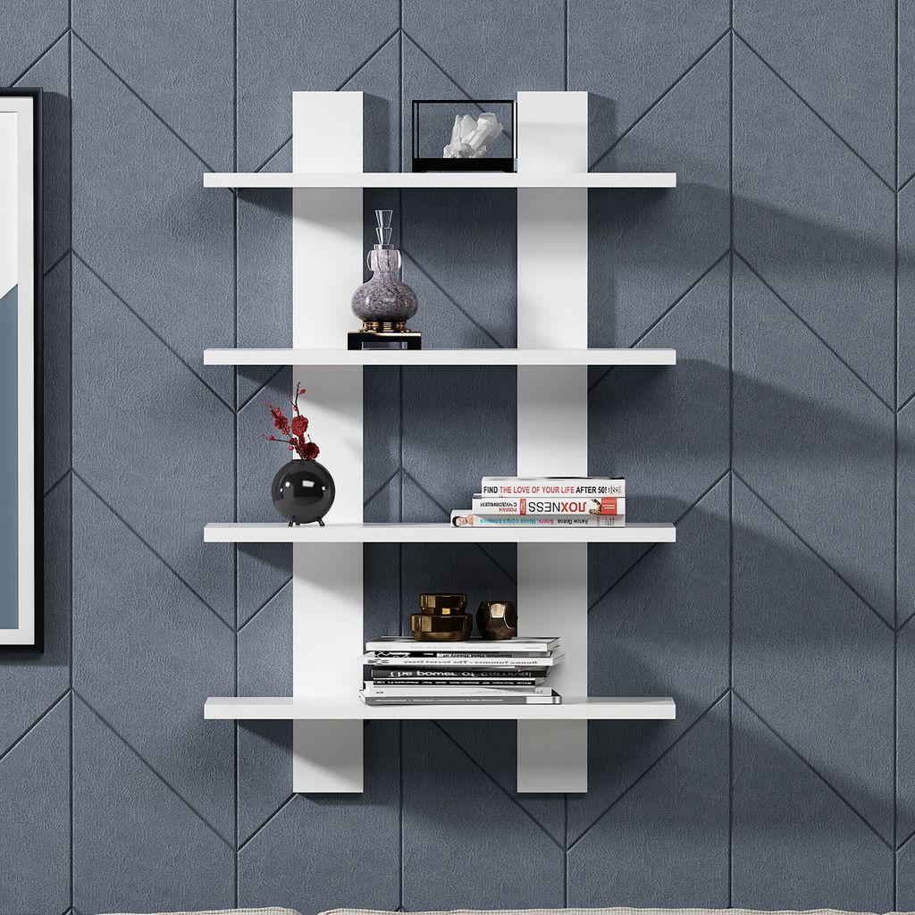 Skye Decor, Laurel - White, Wandregale, Weiß, Produktbild 