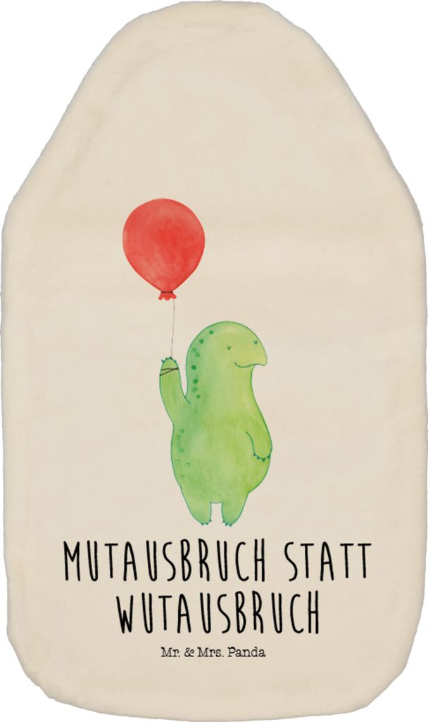 Mr. & Mrs. Panda Wärmflasche Schildkröte Luftballon - Weiß - Geschenk, Wärmflaschen, Wärmekissen, Motivationsspruch, mit Bezug, Schildkröten,...