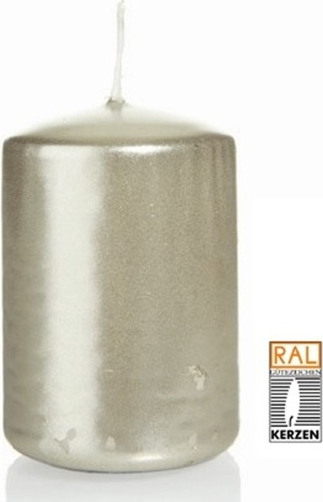 Stumpenkerze Perle, 70/130 mm, 12 Stück