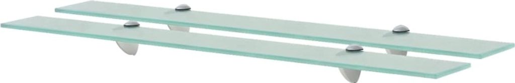 Schweberegale 2 Stk. Glas 80x20 cm 8 mm