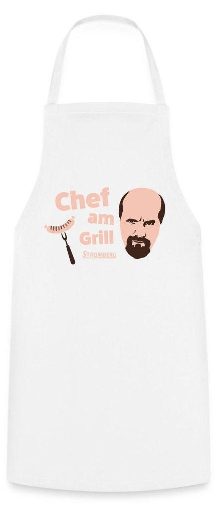 Spreadshirt Stromberg Chef Am Grill Kochschürze, One size, Produktbild 