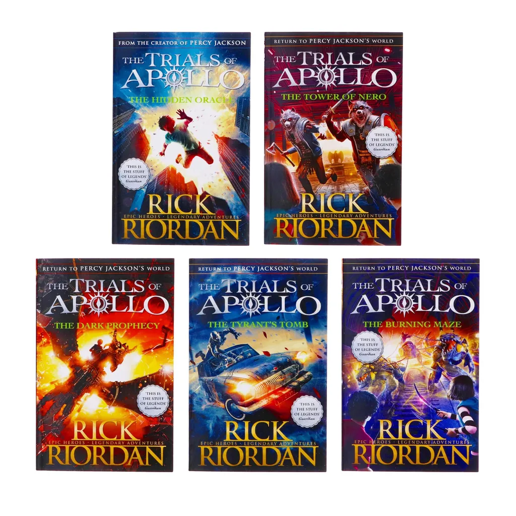 Intégrale de la saga Trials of Apollo en coffret littéraire de 5 tomes