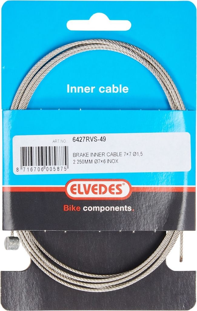 ELVEDES REM BINNENKabel 2250 mm T-Nippel 6427RVS-49