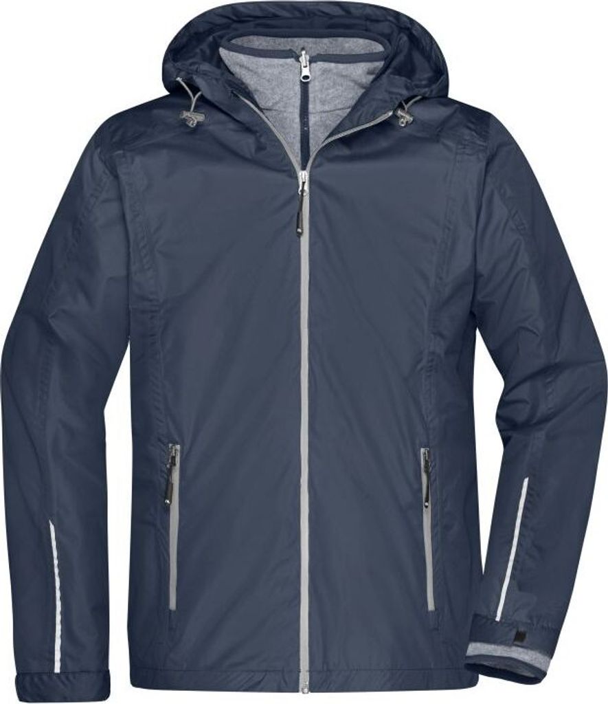 Men's 3-in-1-Jacket navy/silver, Gr. XL