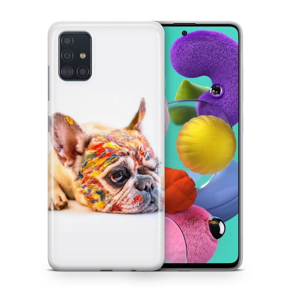 Handyhülle Schutzhülle für Huawei P20 Pro Case Cover Tasche Bumper Etuis TPU, Modell:Huawei P20 Pro, Motiv auswählen:Bulldogge Bunt