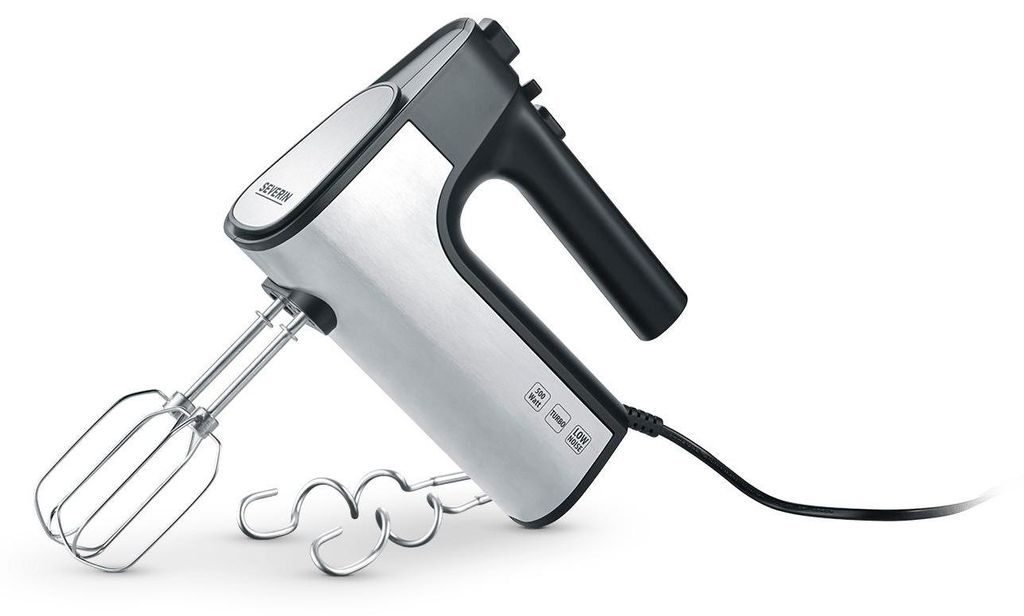 Severin HM 3841, Handmixer, Schwarz, Edelstahl, Schlagen, Produktbild 