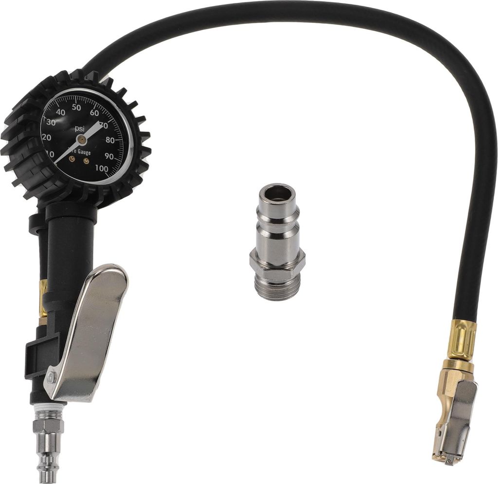 1 Satz Universal-Reifendruckmessgerät Getriebehülse 0-100 PSI GHI01-A35-100PSI Luftdruckmesser für Autos
