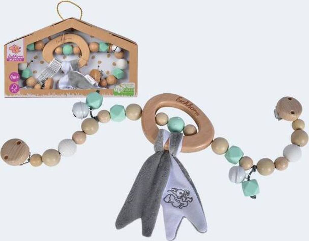 Eichhorn Baby Pure bunte Wagenkette Kinderwagenkette in 54cm