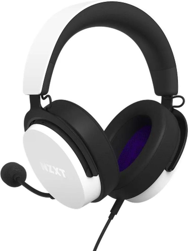 NZXT Cuffia cablata chiusa 40mm Bianco V2 Immagine del prodotto 