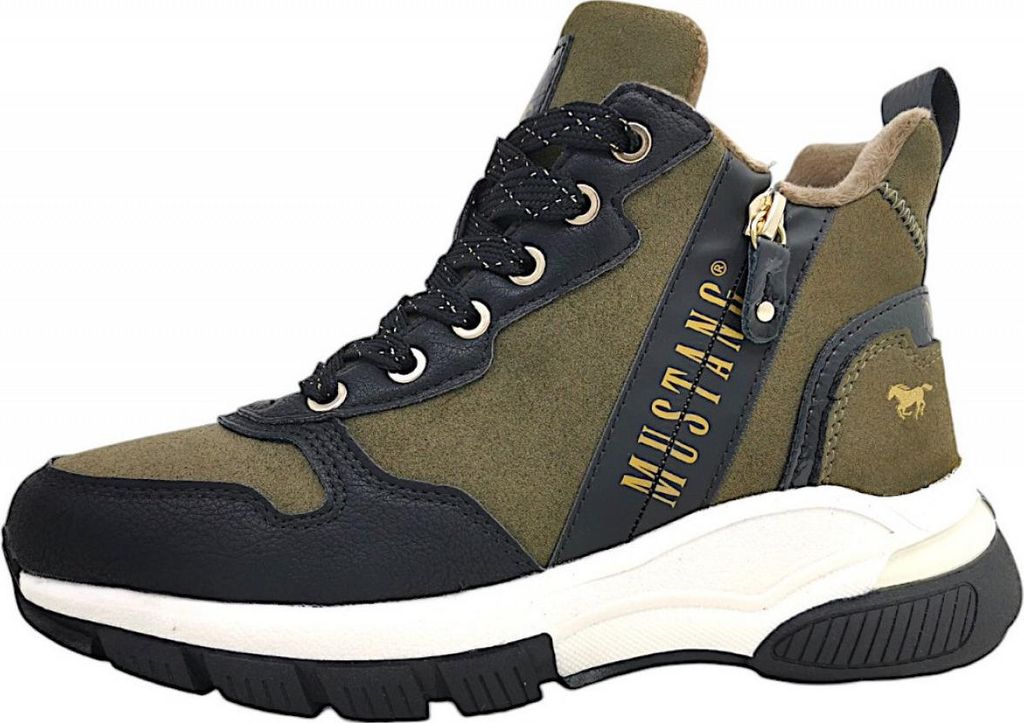 Mustang Sneakers Hoog Sneakers Hoog - Groen - Maat 40