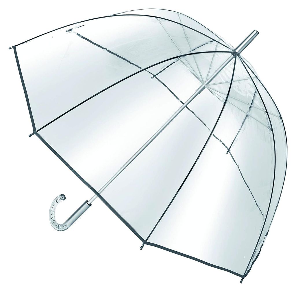 Transparenter Glockenschirm, Stockschirm, Partnerschirm, Kuppelschirm für Hochzeiten, 101 cm