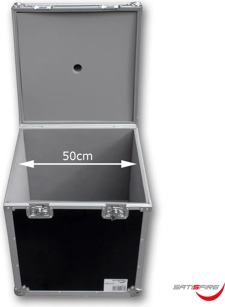 Flightcase 50cm robuste pour boule à facettes avec coins en acier pro