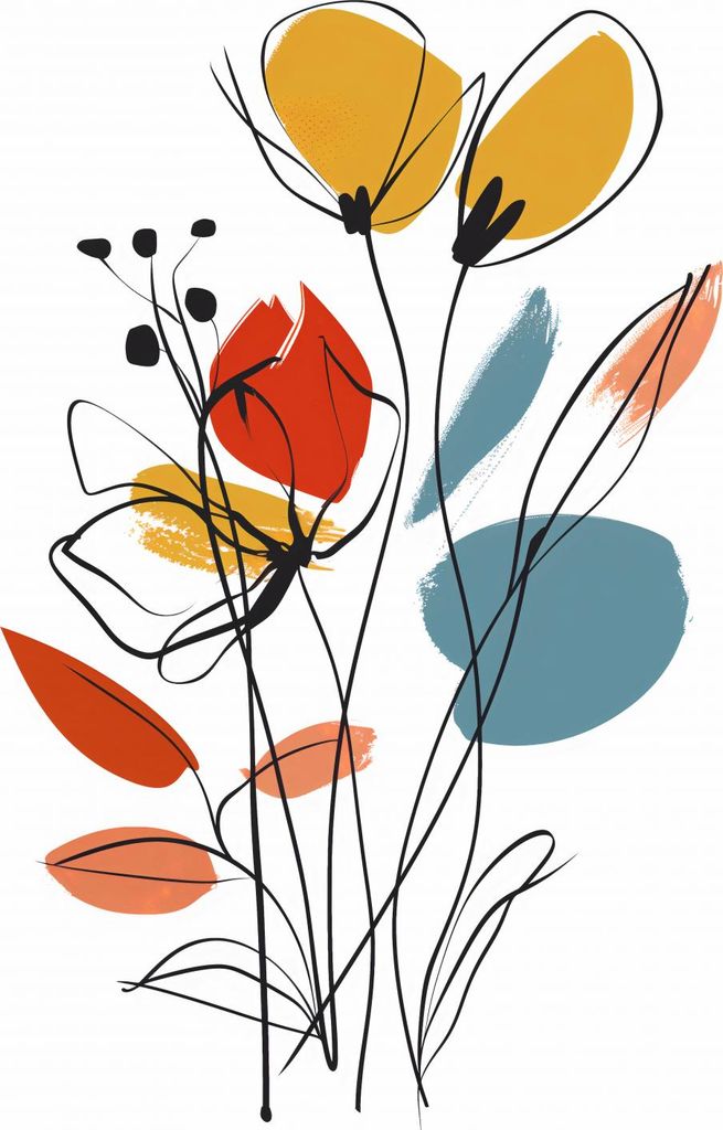 Plakat 40x55cm Garten im Sommer