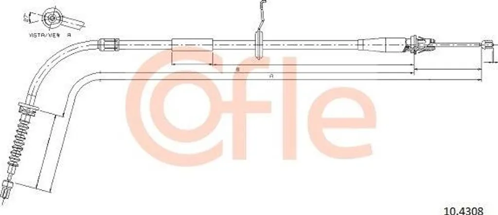 Câble de frein de stationnement arrière pour Countryman OE 34409803368