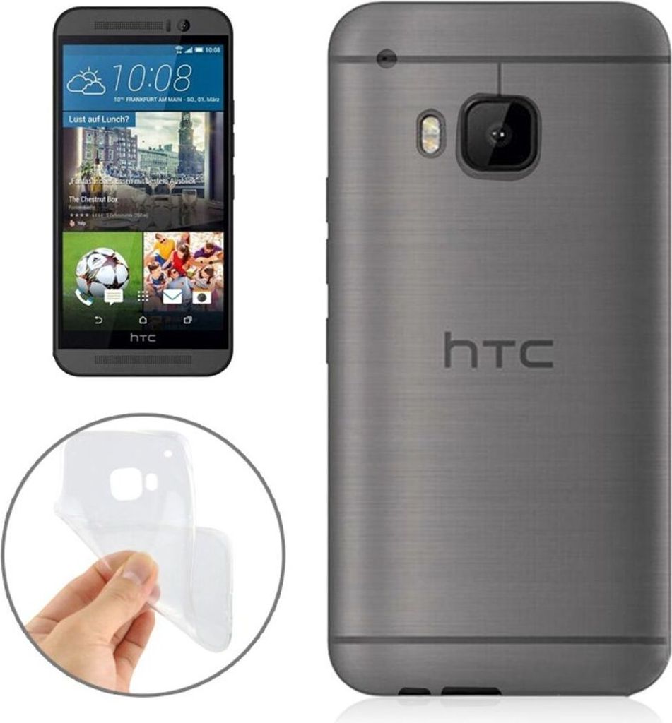 HTC One M9 Transparent Case Hülle Silikon
