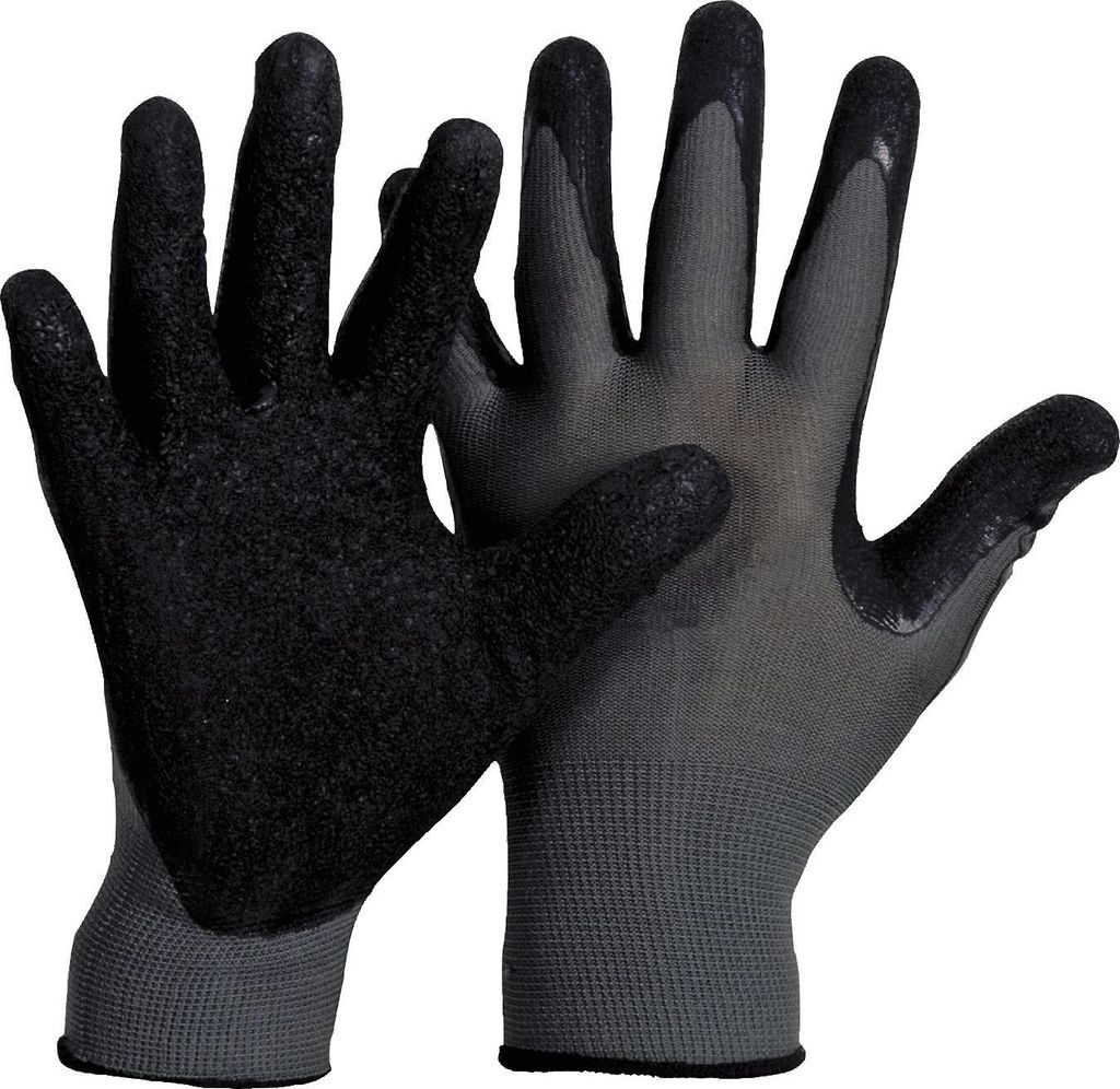Arbeitshandschuhe Latex grau Produktbild 
