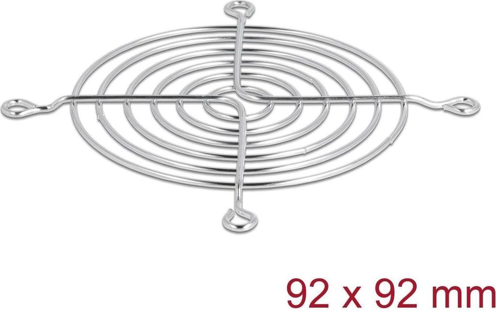DELOCK Lüftergitter 92 x 92 mm silber Image du produit 