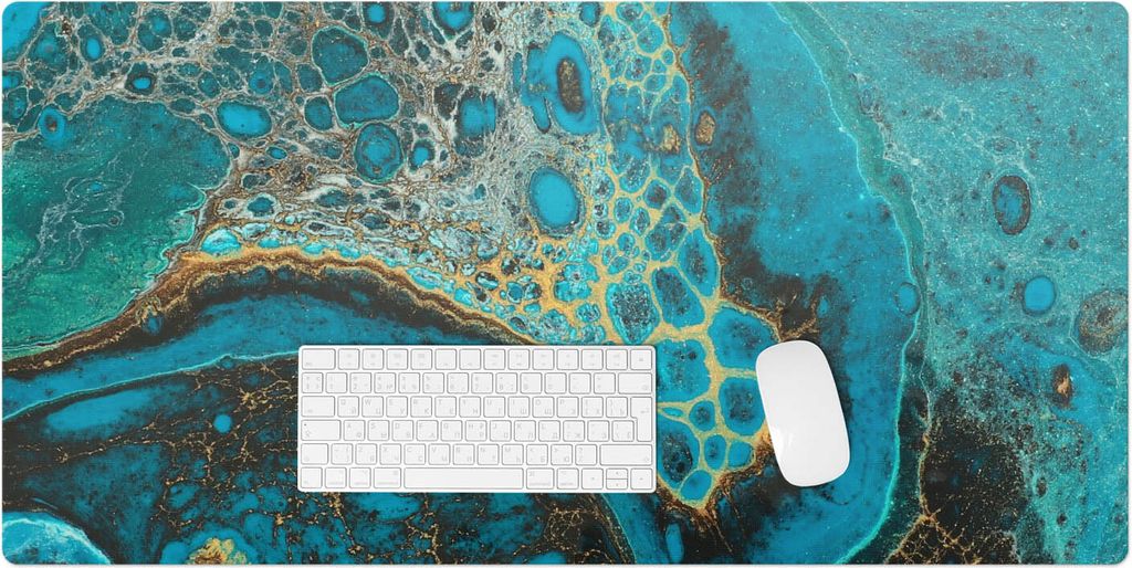 Abstrakte Textur – Schreibtischunterlage – Rutschfeste Tischunterlage – Schreibtischmatte für Büro & Zuhause – Schreibunterlage – Mausp...