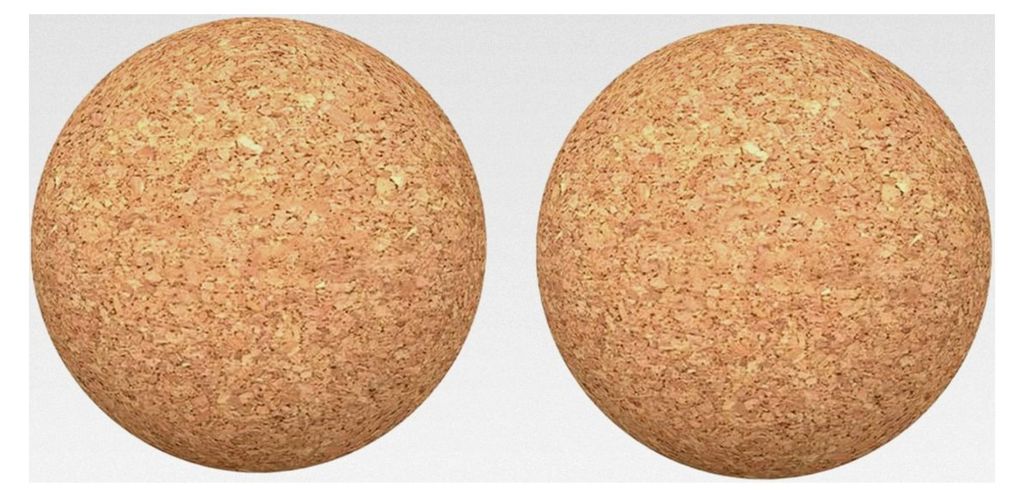 2 Stück Kork-Massagebälle zur Triggerpunkt-Therapie, Korkbälle für Muskelverspannungen und Tiefenentlastung