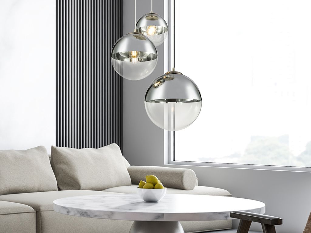 Globo Lighting Hängeleuchte Metall Nickel matt, 3x E27 Produktbild 