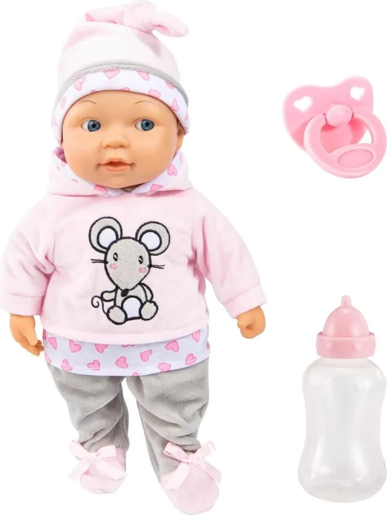 Poupée Lisa Bayer 38cm : Le Bébé Interactif pour Calmer les Enfants