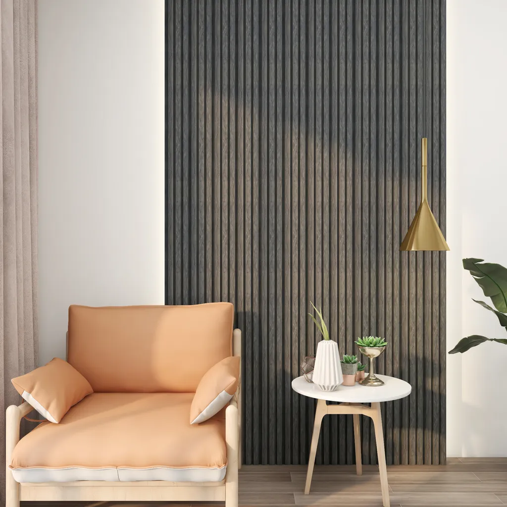 Panneau mural 3D pour salon et chambre gris marbre Brunssum set de 8