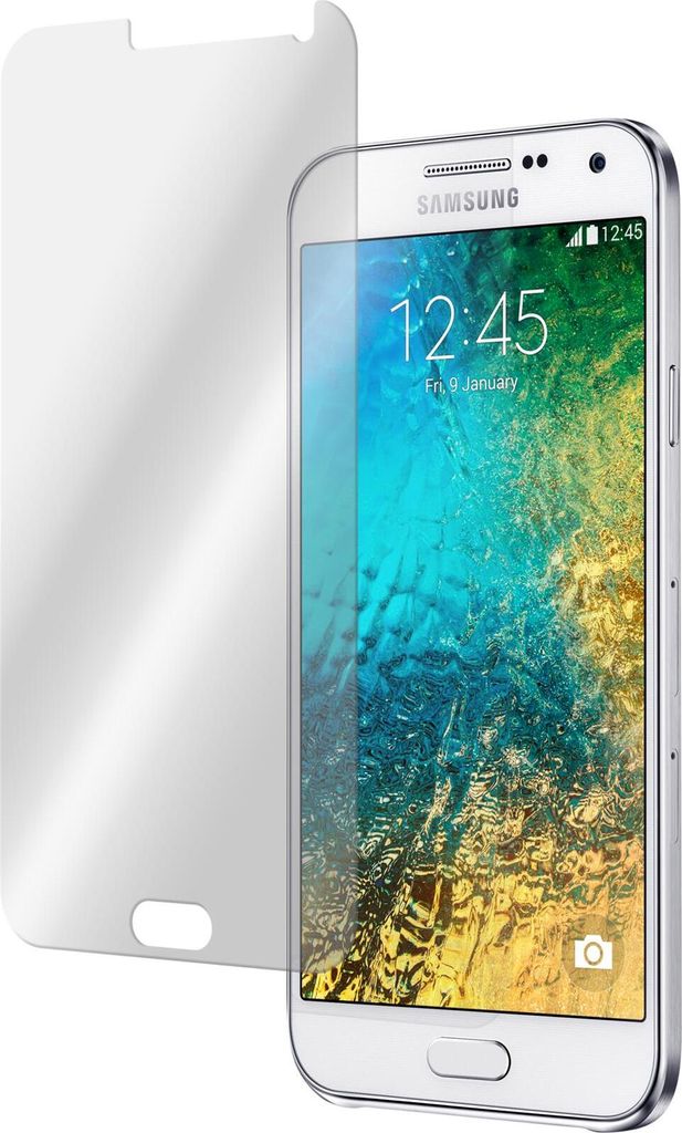 3er-Pack PhoneNatic Glas-Folie klar kompatibel mit Samsung Galaxy E7 - Panzerglas für Galaxy E7