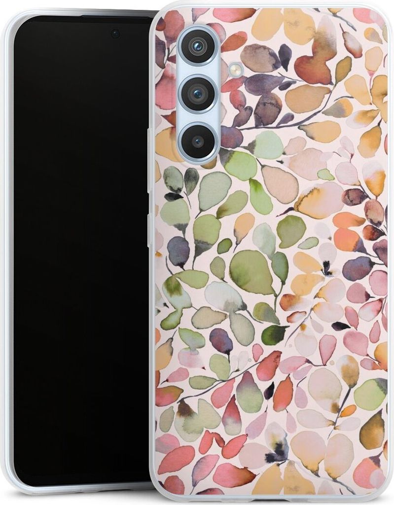DeinDesign Slim Hülle für Samsung Galaxy A54 5G Silikon Case Ultra Dünn Handyhülle Muster Pattern Eukalyptus