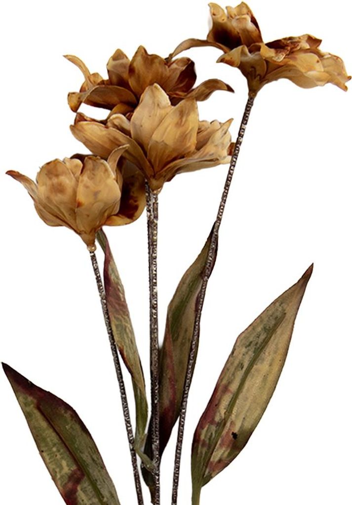 Clayre & Eef Kunstblume 8x5x60 cm Braun Kunststoff