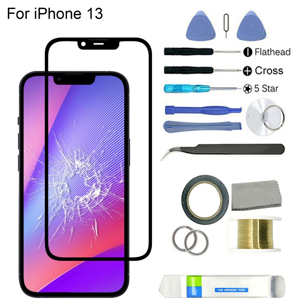 Professioneller genaues Telefon -Frontglas -Objektiv -Bildschirm Ersatz für iPhone 13
