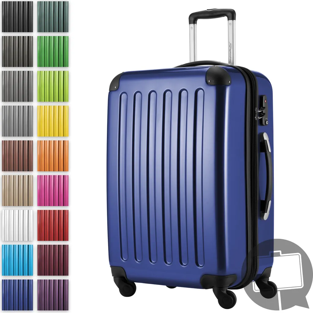 Offerta HAUPTSTADTKOFFER Alex Blu Scuro - Trolley Medio 65cm Lusso