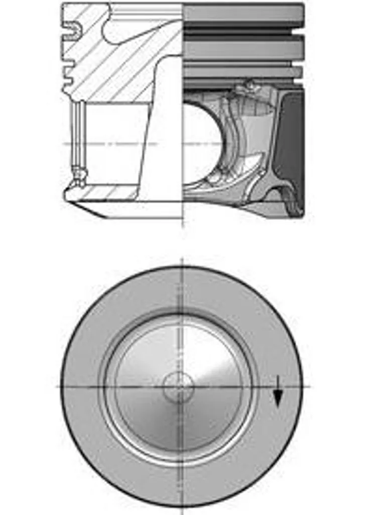 Piston KOLBENSCHMIDT 40400620 pour moteurs Peugeot 208 et 2008