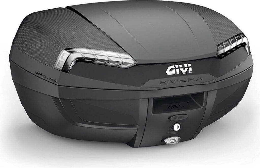 GIVI E46NT RIVIERA TECH 46 LT MONOLOCK Top Case mit Platte und Universal Kit