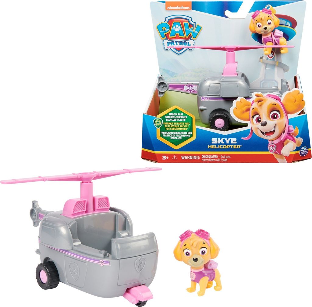 Paw Patrol - Helikopter mit Skye-Figur (grau/rosa) - Produktbild 
