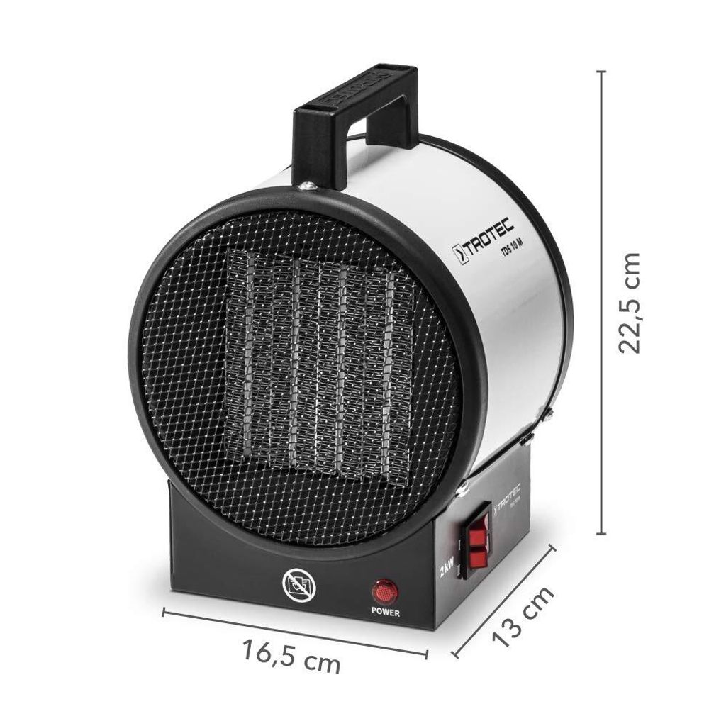 TROTEC Keramik-Heizlüfter – TDS 10 M, maximale Heizleistung Produktbild 3