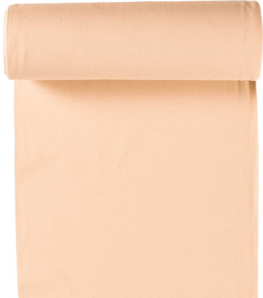 10m Rolle Bündchenstoff Uni 35/70cm Schlauchware Jersey Bezugsstoff