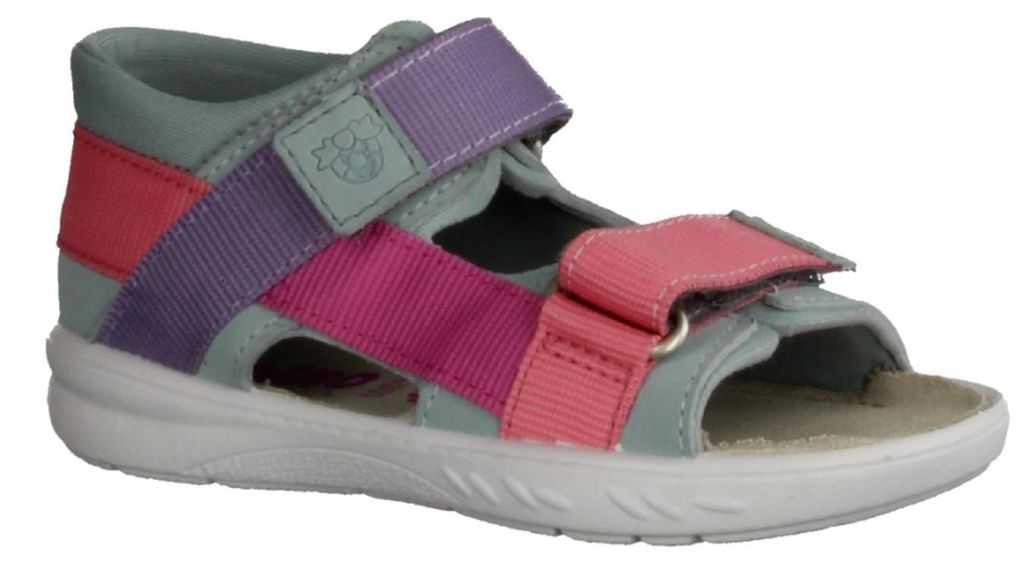 Ricosta Koen 503501002 Sandale, Mädchen, HighTech, Ice/Pink, Fersenkappde - Kinderschuhe Teens Mädchen Gr. 25 - 42, Mehrfarbig