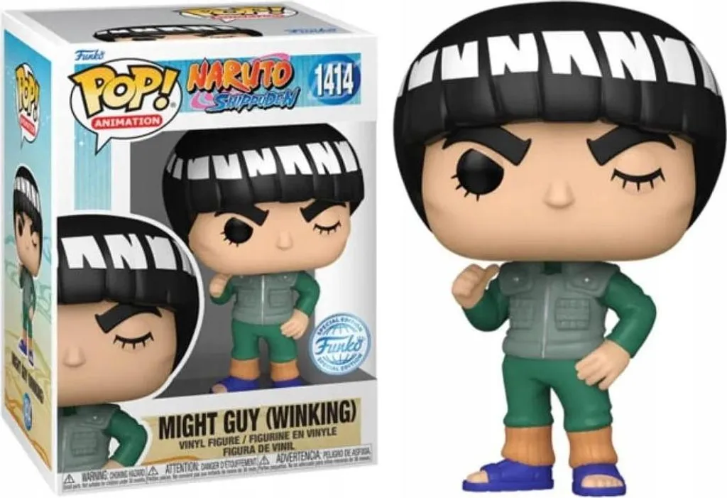 Figurine de Collection Naruto Might Guy 1414 Funko POP Special Edition