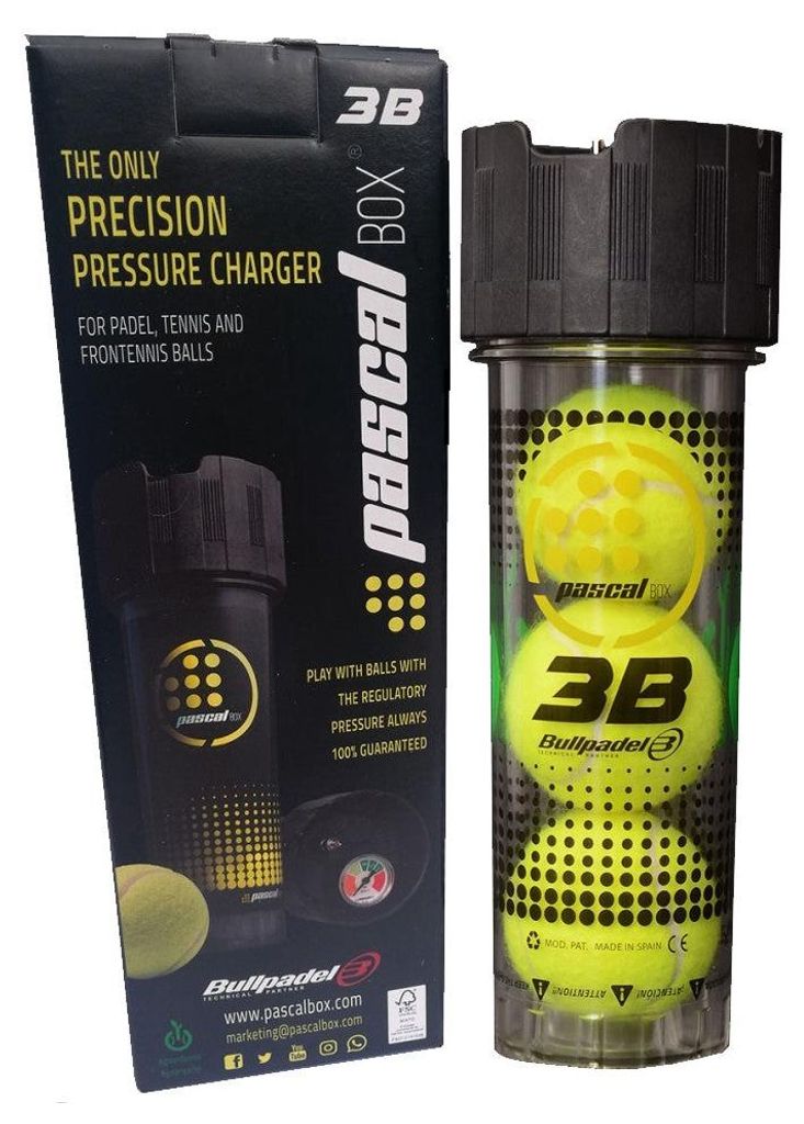 Bullpadel Pascal Box 3B Druckhalter Padelbälle Produktbild 