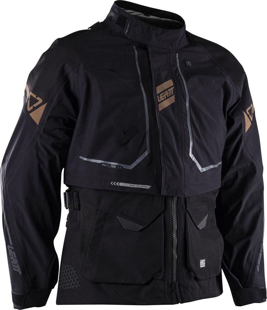 Leatt ADV Multitour 8.5 wasserdichte Textiljacke, schwarz/bronze, L
