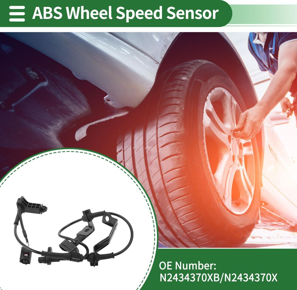 ABS Radgeschwindigkeitssensor ABS Sensor Antiblockiersystem Sensor Nr. N2434370XB/N2434370X für Mazda MX-5 2016-2023 1 Stück Vorne Rechts