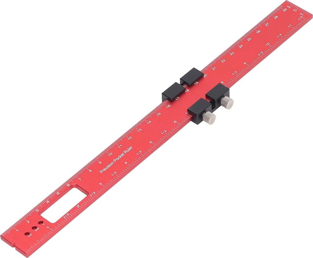 Holzbearbeitungsmarkierungswerkzeug: 30 cm Bau-Lineal für Tischlerarbeiten Layout- und Messwerkzeuge Taschenlineal Schieblehre: Geeignet für Tisc...